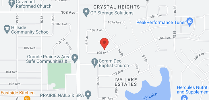 map of 9044 105 Avenue